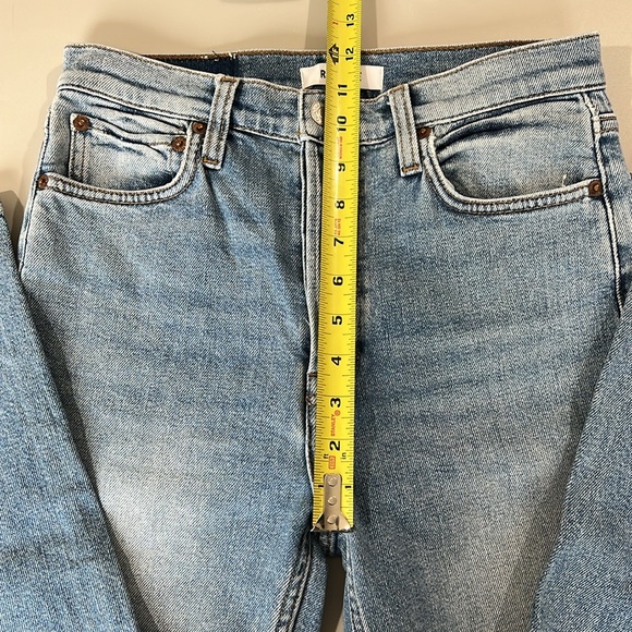 RE/DONE 90s Ankle Crop Jeans in Hazey Indigo Size 26 - Picture 6 of 13